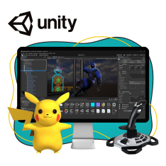 Мир игр на Unity 2D на популярном движке + AI-помощники - КИБЕРшкола программирования для детей, компьютерные курсы для школьников, начинающих и подростков - KIBERone г. Полевской