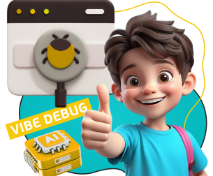 Тестирование & Vibe Debug. Охотники за багами - КИБЕРшкола программирования для детей, компьютерные курсы для школьников, начинающих и подростков - KIBERone г. Полевской