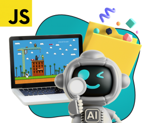 Язык программирования JavaScript + AI. Проектное обучение + геймификация + AI-помощники - КИБЕРшкола программирования для детей, компьютерные курсы для школьников, начинающих и подростков - KIBERone г. Полевской