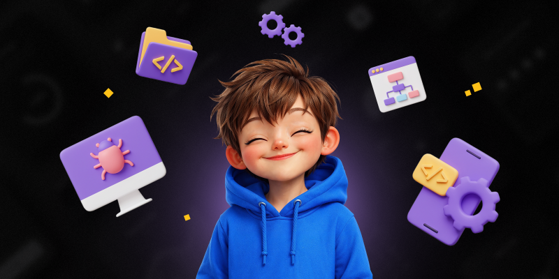 Идеальный сайт с нуля: код, дизайн и AI-помощник - КИБЕРшкола программирования для детей, компьютерные курсы для школьников, начинающих и подростков - KIBERone г. Полевской